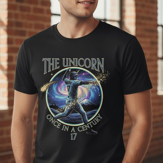 Discover Unisex Jersey T-Shirt: Baseball 'The Unicorn' Graphic Tee