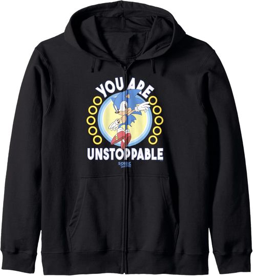 Discover Sonic The Hedgehog Father's Day You Are Unstoppable Retro Zip Hoodie