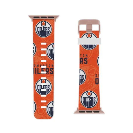 Discover Edmonton Oilers Watch Band for Apple Watch All Over Print