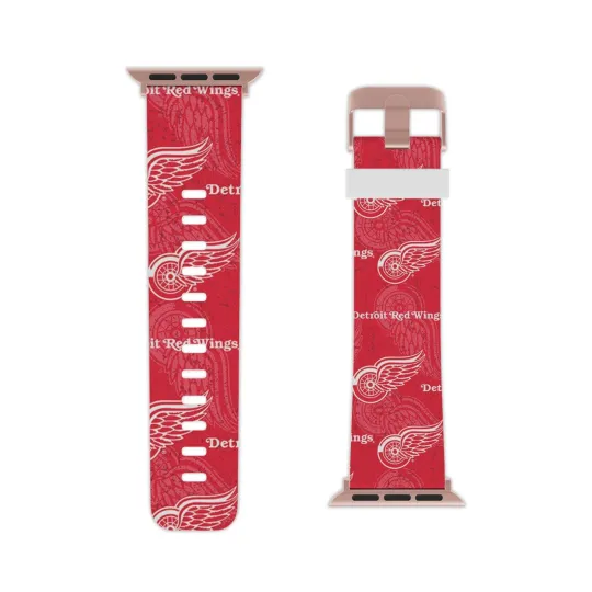 Discover Detroit Red Wings Watch Band for Apple Watch All Over Print