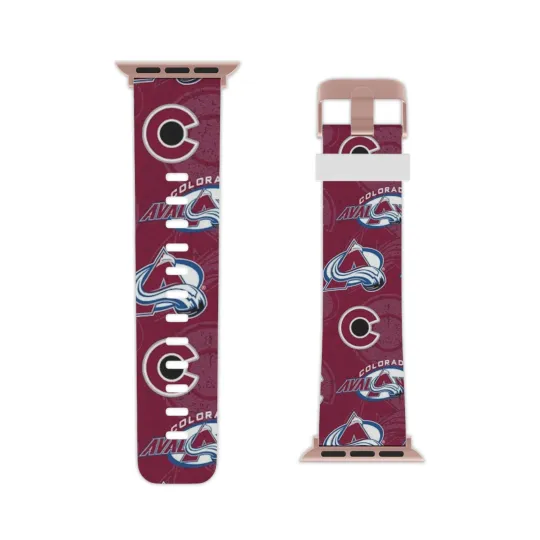 Discover Colorado Avalanche Watch Band for Apple Watch All Over Print