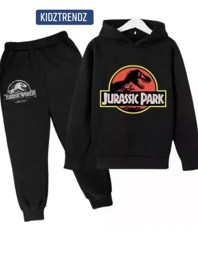 Discover Summer Kids Boys Girls Jurassic Park Hoodies Tracksuit T-shirt Pullover NEW