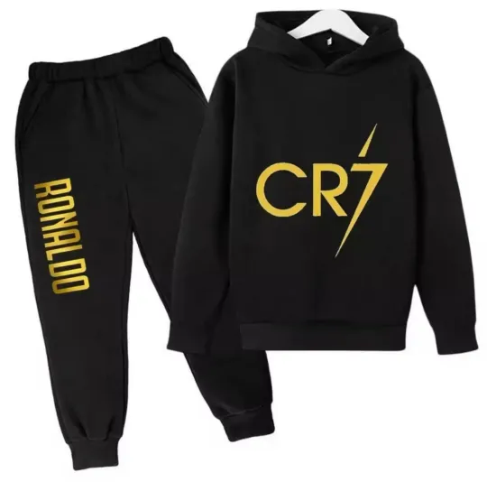 Discover Summer Kids Boys Ronaldo CR7 Football Fans Hoodies Tracksuit  Pullover NEW