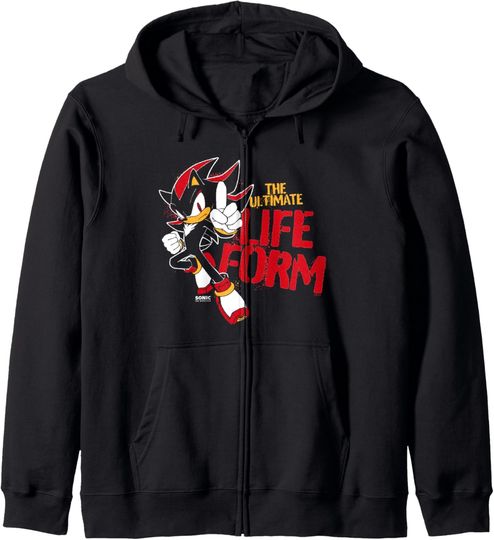 Discover Sonic The Hedgehog Father's Day Ultimate Life Form Shadow Zip Hoodie