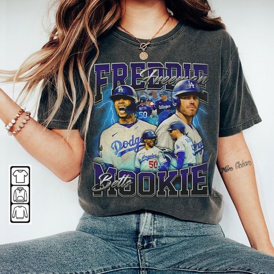 Discover Mookie Betts Freddie Freeman Los Angeles Baseball Shirt, D Baseball Shirt Christmas Gift Unisex, Baseball 90s Vintage FanGift