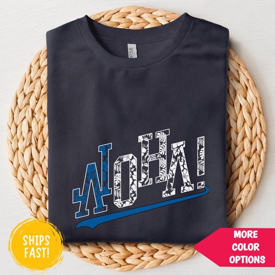 Discover Aloha T-shirt | Hawaiian Floral Sports Tropical T-shirt | Perfect Baseball Mom Gift | Hawaiian Graphic Tee