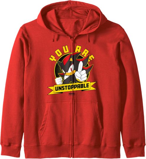 Discover Sonic The Hedgehog Father's Day You Are Unstoppable Shadow Zip Hoodie
