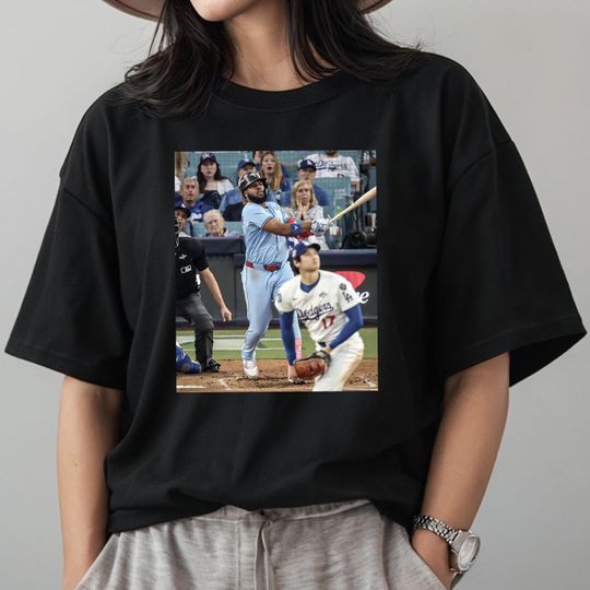 Discover Vlad x Ohtani World Series Baseball Unisex T-Shirt, Sports Apparel, Gift for Baseball Fans Shirt