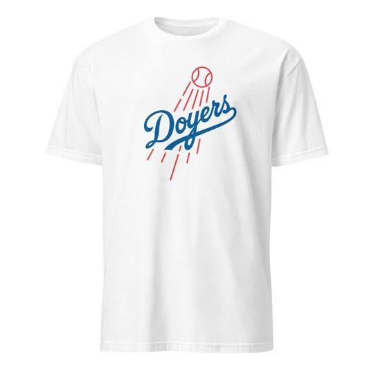 Discover Doyers, Dodgers, MLB, Baseball, Los Angeles, Ohtani, Betts, Freeman, World Series, Playoffs, Short-Sleeve Unisex T-Shirt