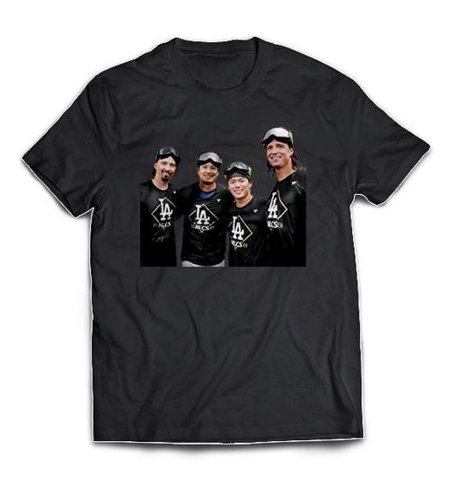 Discover Dodgers Starting Pitchers NLDS Black Shirt World Series Champions Mookie Betts Shohei Ohtani Freeman Kershaw