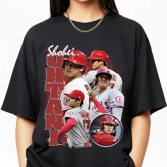 Discover Limited Shohei Ohtani Vintage T-Shirt, Retro Baseball Gift for Women and Men, Unisex MLB Fan Tee