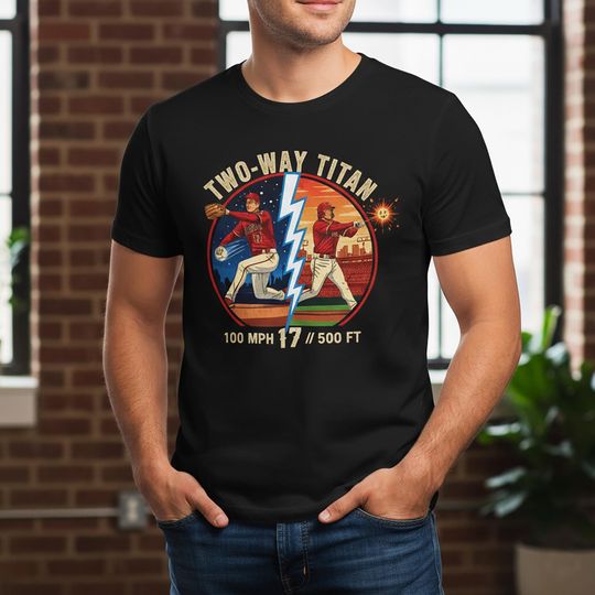 Discover Two-Way Titan Baseball Unisex T-Shirt - Sports Fan Gift
