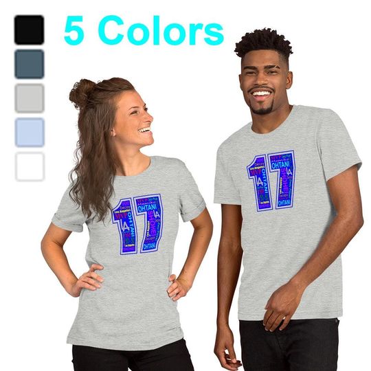 Discover Unisex t-shirt OHTANI 17 Dodgers