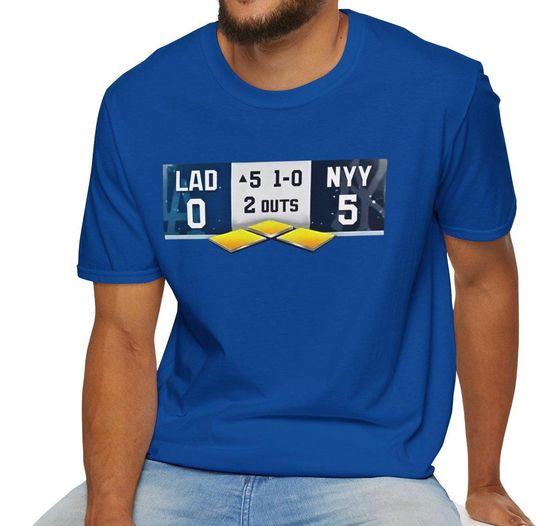 Discover Dodgers Yankees World Series T-Shirt, Dodgers World Series Shirt, Fifth Inning Shirt, Dodgers 5th Inning T-Shirt