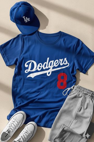 Discover Custom LA Dodgers T-Shirt: Personalized Baseball Fan Tee