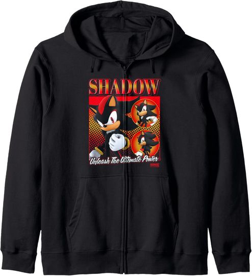 Discover Sonic The Hedgehog Shadow Unleash The Ultimate Power Zip Hoodie