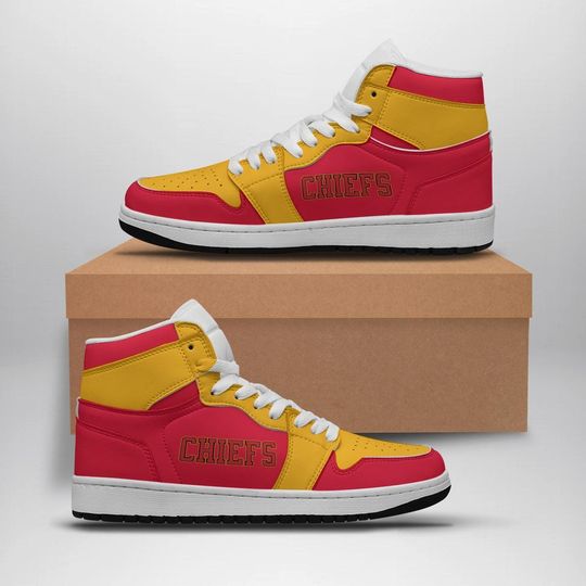 Discover Chiefs Womens High Top Sneakers, Game Day Shoes, Cute Sports Sneakers