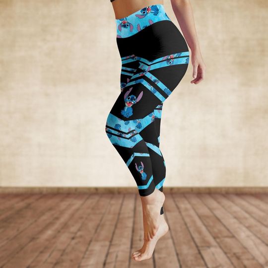 Stitch Legging, Cute Cartoon Yoga Pants, Lilo And Stitch Workout Legging, Magic Kingdom Merch, Disney Girls Trip Legging, Gift For Her