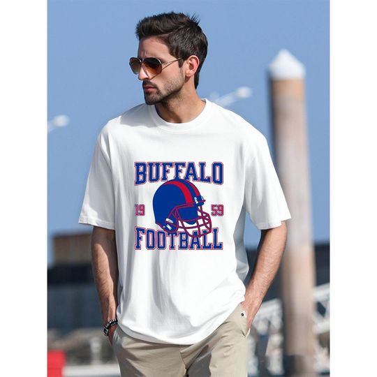 Discover Buffalo Football T-Shirt, Game Day Shirt, Retro Football Tee, Sports Fan Gift