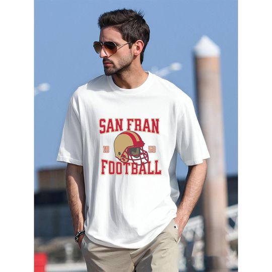 Discover San Francisco Football T-Shirt, Game Day Shirt, Retro Football Tee, Sports Fan Gift