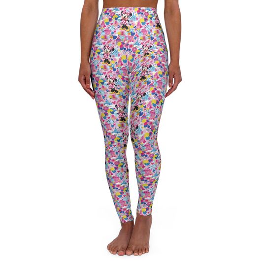 Discover Minnie in Pinky Castle, Disney Women Legging, Active Wear Yoga Pants, Disney Gift, Cruise Outfit, Disney Outfit