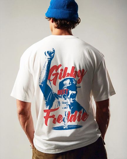 Discover Dodgers Gibby Meet Freddie T-Shirt: 2024 Championship Tee