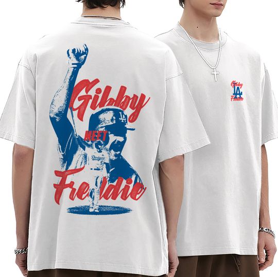 Dodgers Gibby Meet Freddie T-Shirt: 2024 Championship Tee