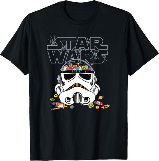 Star Wars Halloween Stormtrooper Candy Bucket Helmet T-Shirt