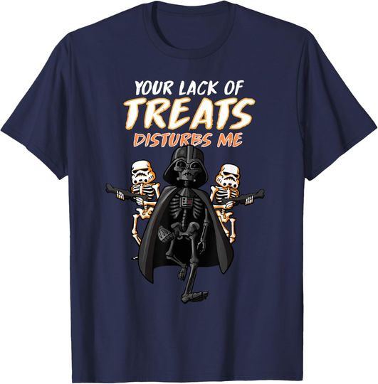 Discover Star Wars Darth Vader Skeleton Halloween T-Shirt