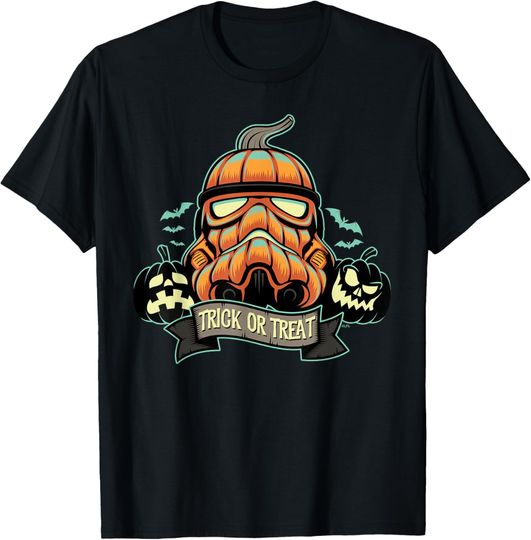 Discover Star Wars Halloween Stormtrooper Jack-o’-Lantern Pumpkin T-Shirt