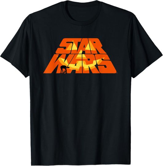 Discover Star Wars Halloween Jack-o’-Lantern and AT-AT Logo T-Shirt