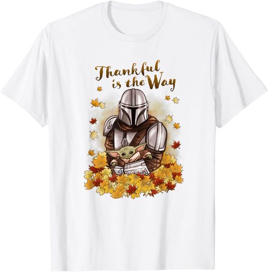 Discover Star Wars: The Mandalorian Halloween Thankful Is The Way T-Shirt