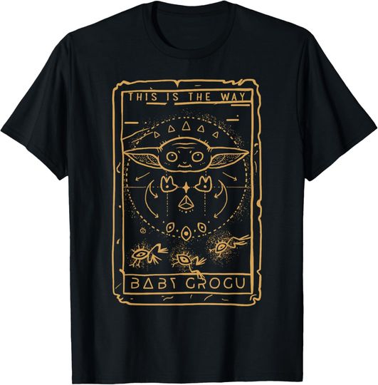 Discover Star Wars: The Mandalorian Halloween Card Outline T-Shirt