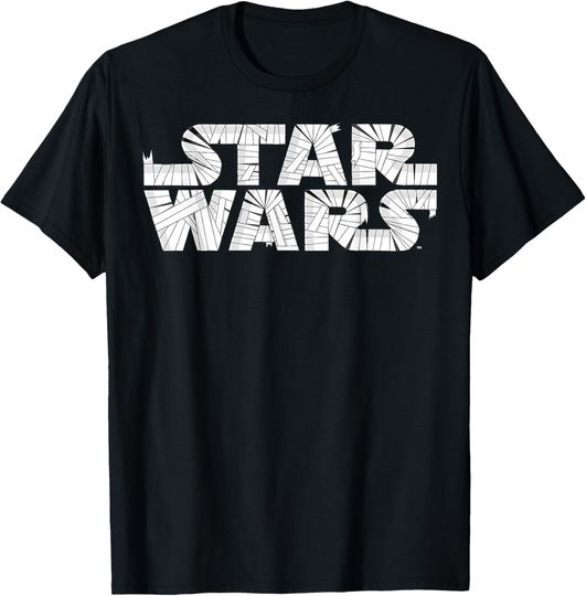 Discover Star Wars Mummy Wraps Logo Halloween Graphic T-Shirt T-Shirt