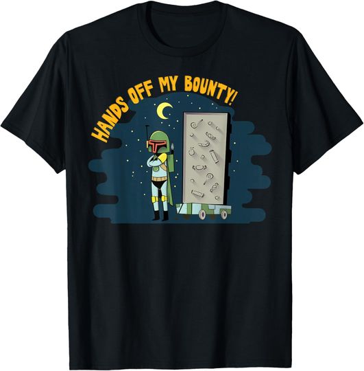 Discover Star Wars Boba Fett Hands Off Halloween Poster T-Shirt