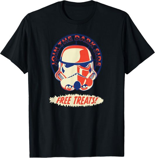 Star Wars Stormtrooper Join the Dark Side for Free Treats T-Shirt