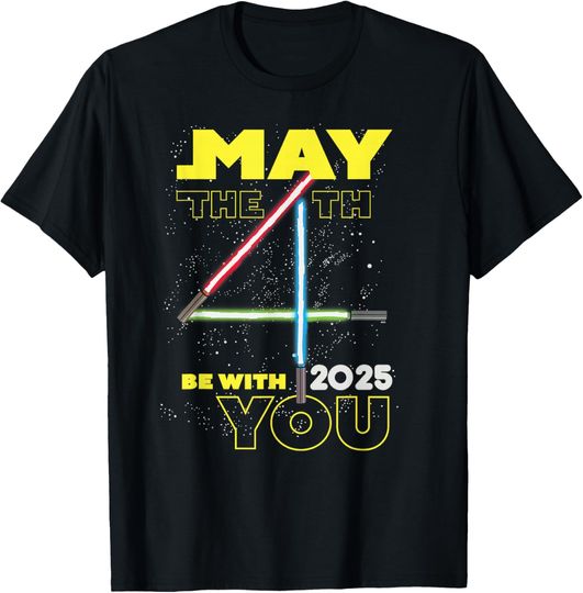 Discover Star Wars May the 4th Be With You 2025 Lightsabers T-Shirt