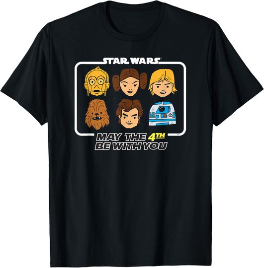 Discover Star Wars May the 4th Be With You Classic Movie Characters T-Shirt