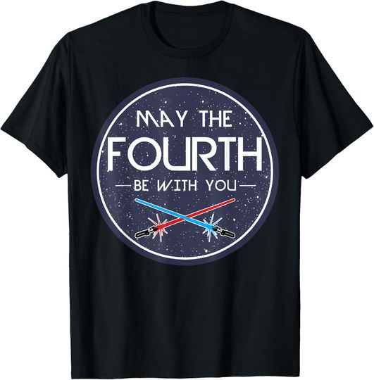 Star Wars Classic May The Fourth Be With You Circle Logo T-Shirt