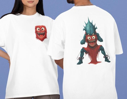 Discover Monster T-Shirt | Two-Sided Design | Halloween Horror Tee