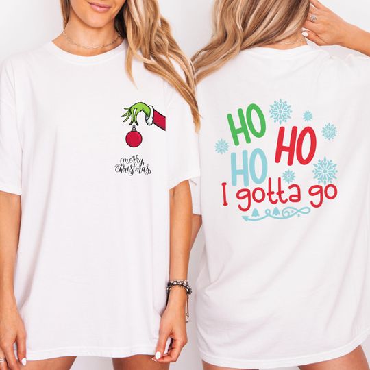 Discover Funny Christmas T-Shirt  Double Sided Holiday Tee