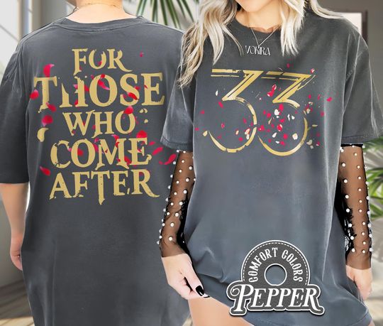 Discover Esquie Clair Obscur Expedition 33 Shirt Comfort Colors, Funny Game Tee, Expedition 33 T-Shirt, Double Sided Esquie Shirt, Gamer Gift Tee