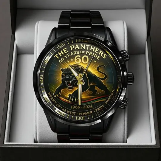 Discover Penrith Panthers 60th Anniversary Black Stainless Steel Watch