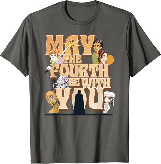 Star Wars May The Fourth Be With You Main Characters T-Shirt