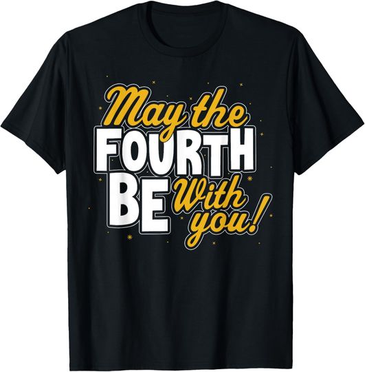 Star Wars May The Fourth Be With You Block Text T-Shirt