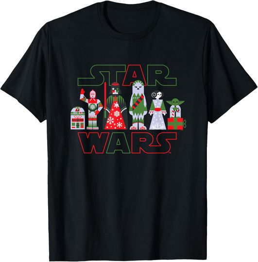 Star Wars Holiday Galactically Festive Christmas Logo T-Shirt