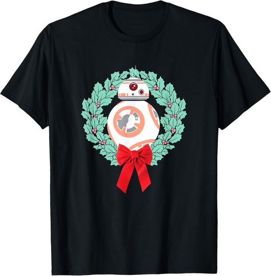 Discover Star Wars The Force Awakens Christmas Crown BB-8 Chest Logo T-Shirt