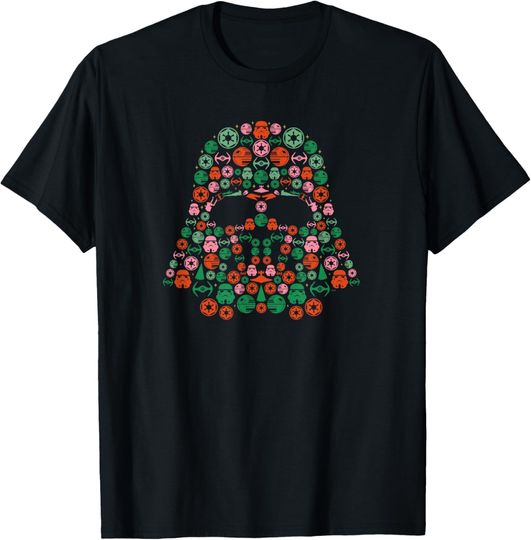 Discover Star Wars Holiday Christmas Imperial Icon Darth Vader Helmet T-Shirt