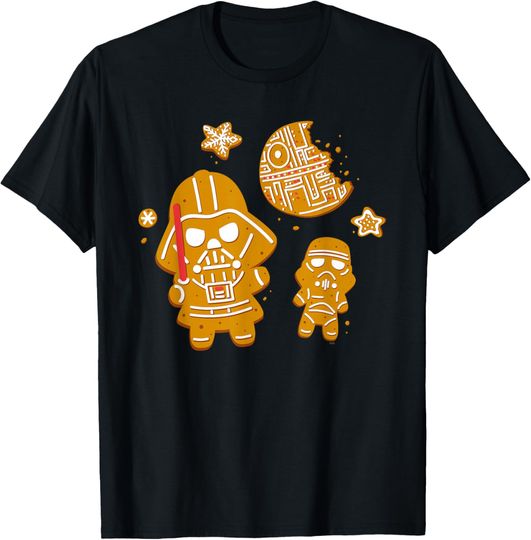 Discover Star Wars Holiday Christmas Darth Vader Gingerbread Cookie T-Shirt