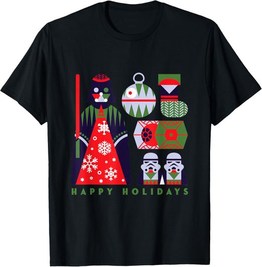 Discover Star Wars Darth Vader Happy Holidays Imperial Christmas T-Shirt